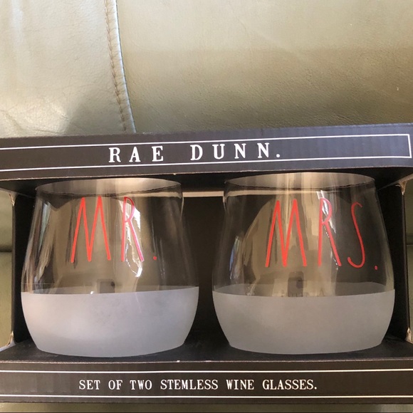 Rae Dunn Other - ***SOLD***Rae Dunn stemless wine glasses NWT